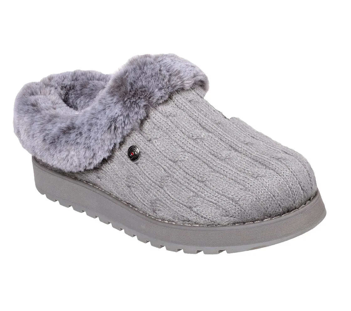 Skechers 31204/GRY KEEPSAKES ICE ANGEL Womens Mule Slippers Grey