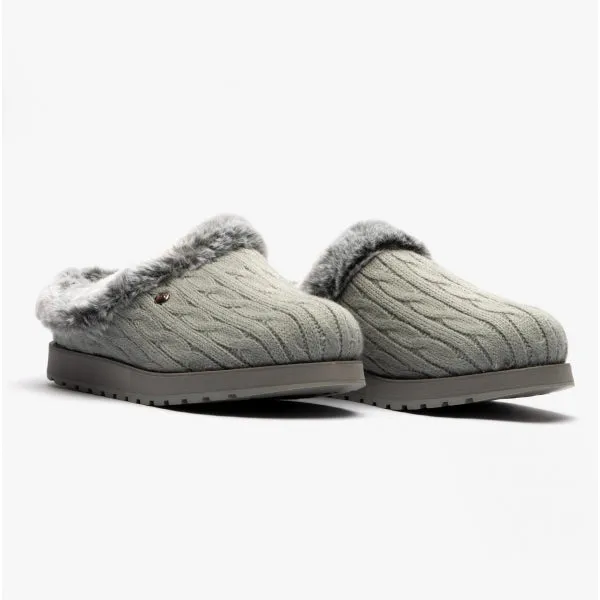 Skechers 31204/GRY KEEPSAKES ICE ANGEL Womens Mule Slippers Grey