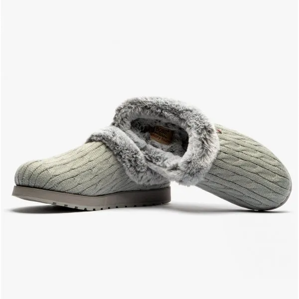 Skechers 31204/GRY KEEPSAKES ICE ANGEL Womens Mule Slippers Grey