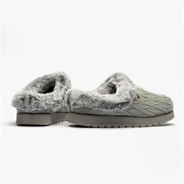 Skechers 31204/GRY KEEPSAKES ICE ANGEL Womens Mule Slippers Grey