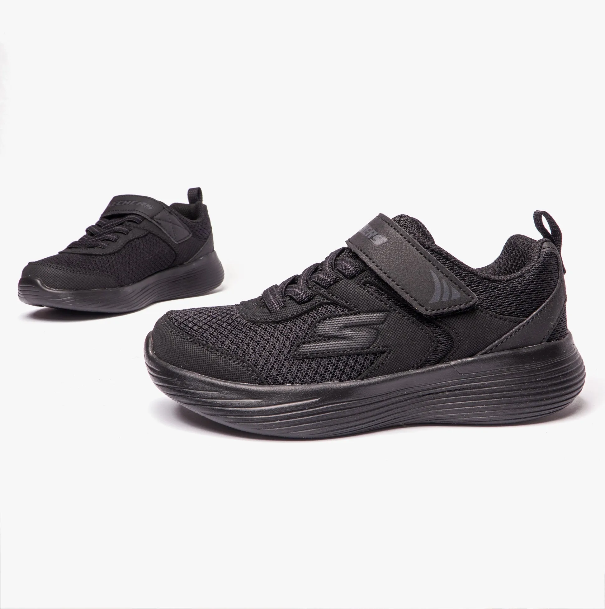 Skechers 405102L/BBK GO RUN 400 School Trainers Black