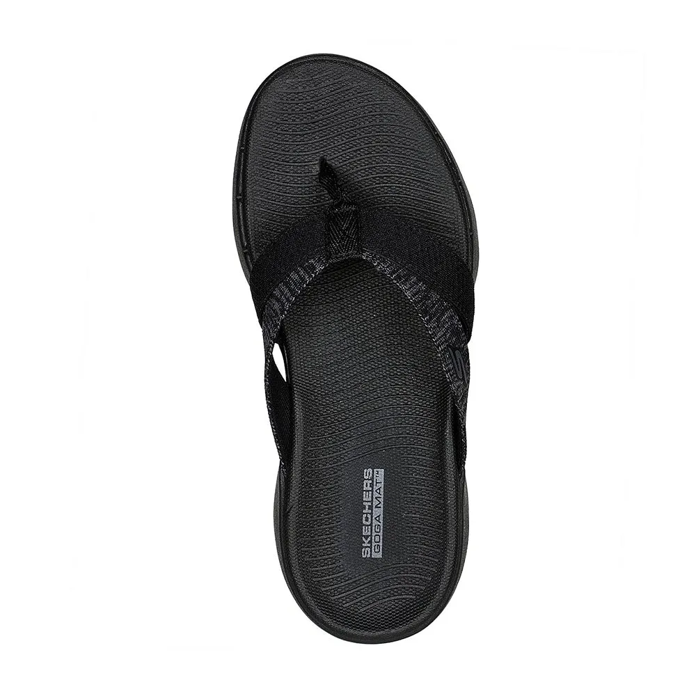 SKECHERS GO WALK 6 SANDAL - POISE - 141010 - BKGY