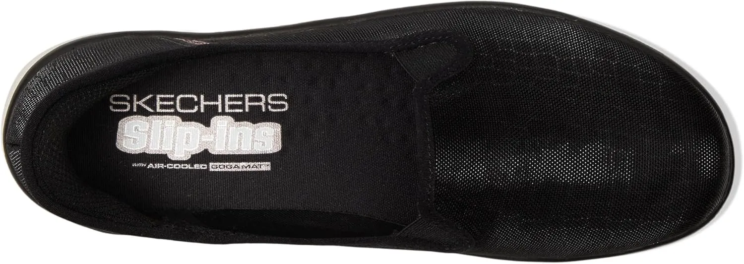 Skechers Women's On-The-go Flex-Radiant Snake Print Skimmer Hands Free Slip-ins Loafer Flat