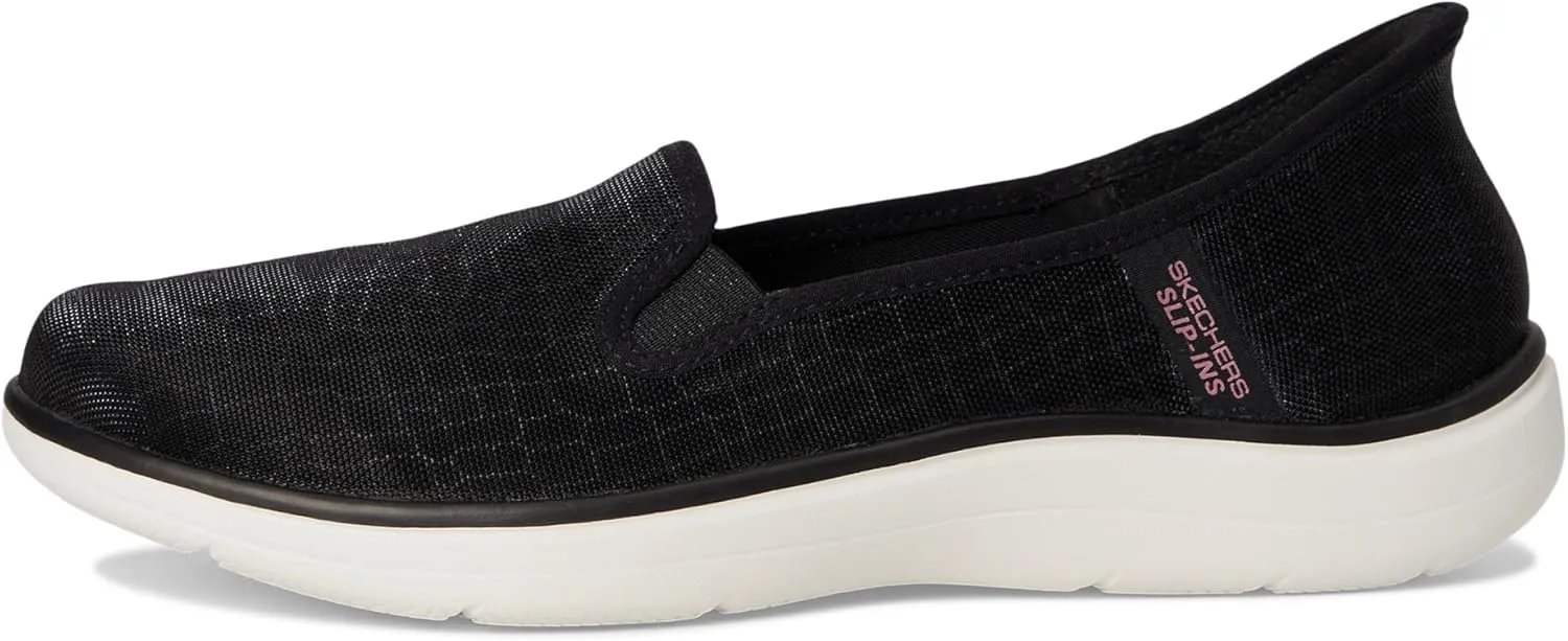 Skechers Women's On-The-go Flex-Radiant Snake Print Skimmer Hands Free Slip-ins Loafer Flat