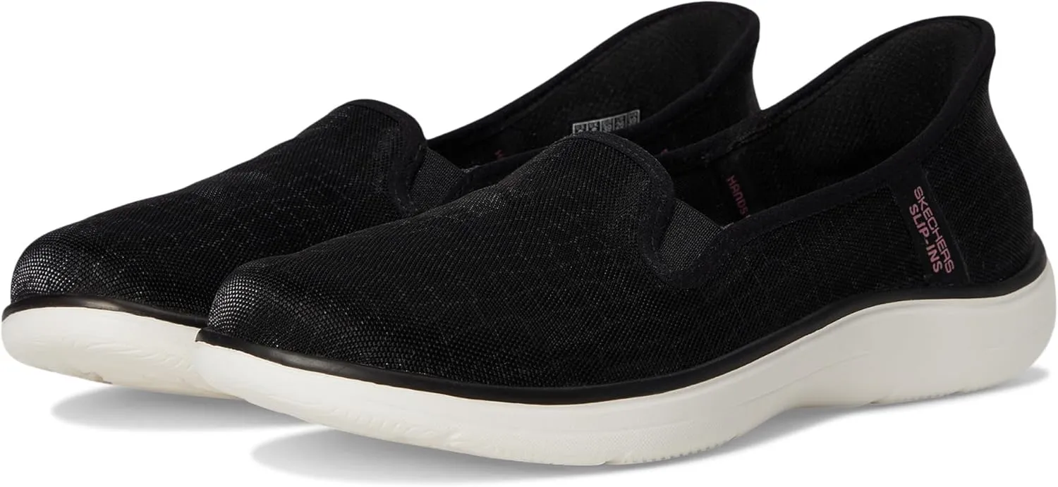Skechers Women's On-The-go Flex-Radiant Snake Print Skimmer Hands Free Slip-ins Loafer Flat