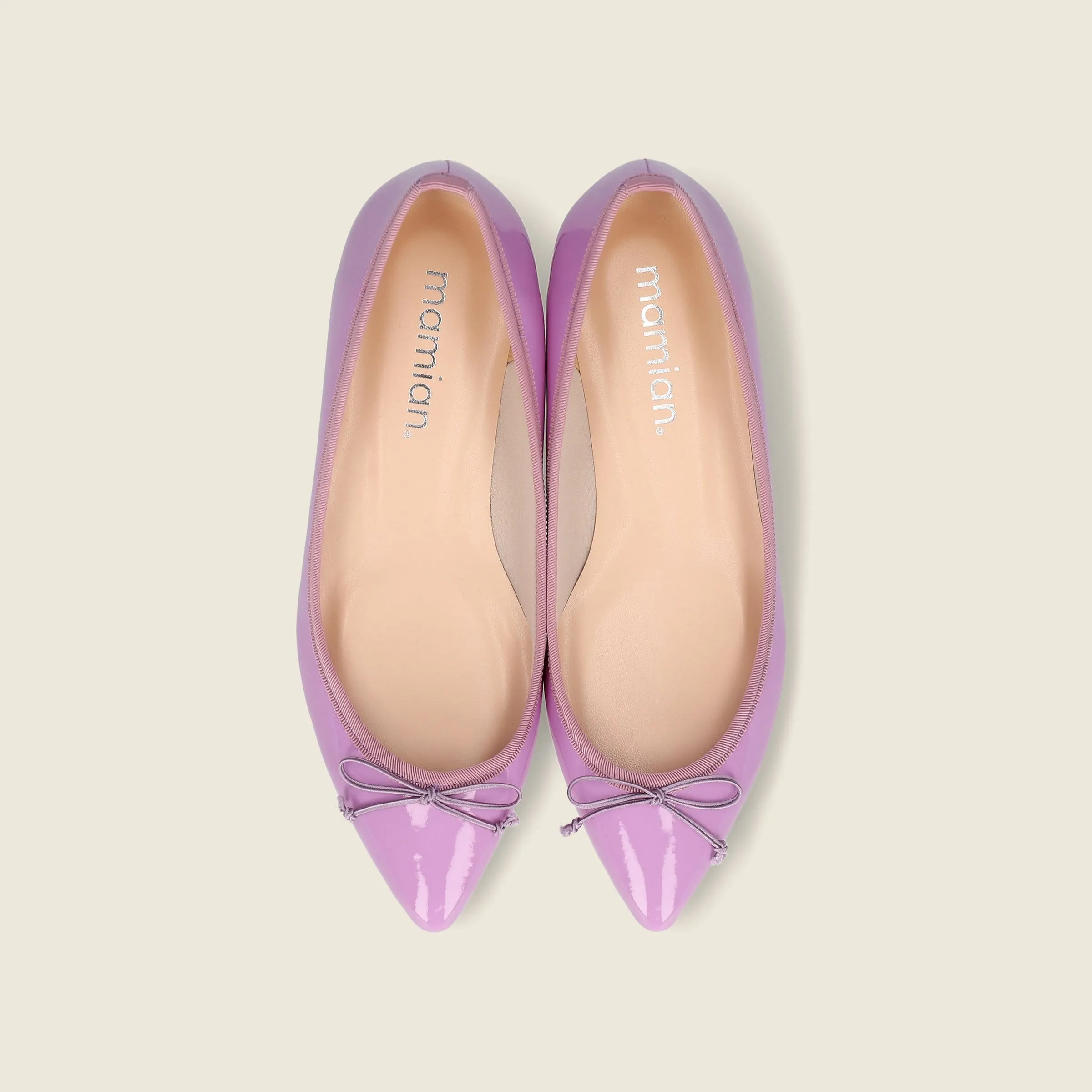 SSBI: Pointed Toe Flat Ballet Shoes (1333) L Purple E