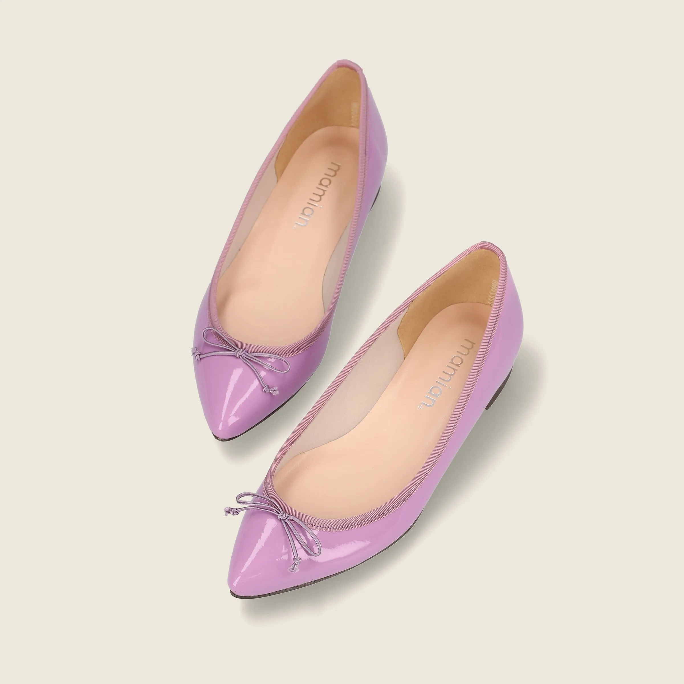 SSBI: Pointed Toe Flat Ballet Shoes (1333) L Purple E