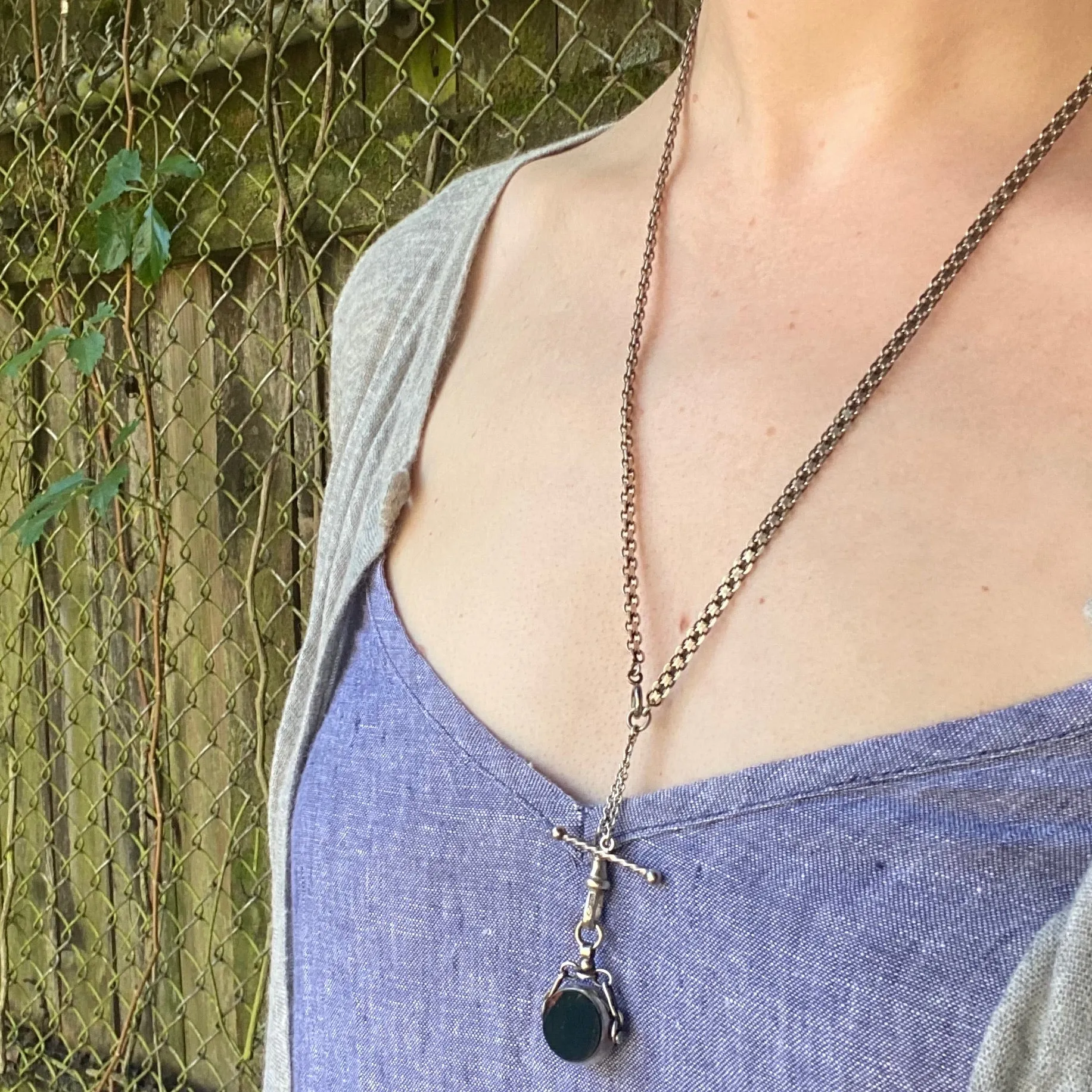 Sterling Flat & Flexible Married Chain with Hook & Bar