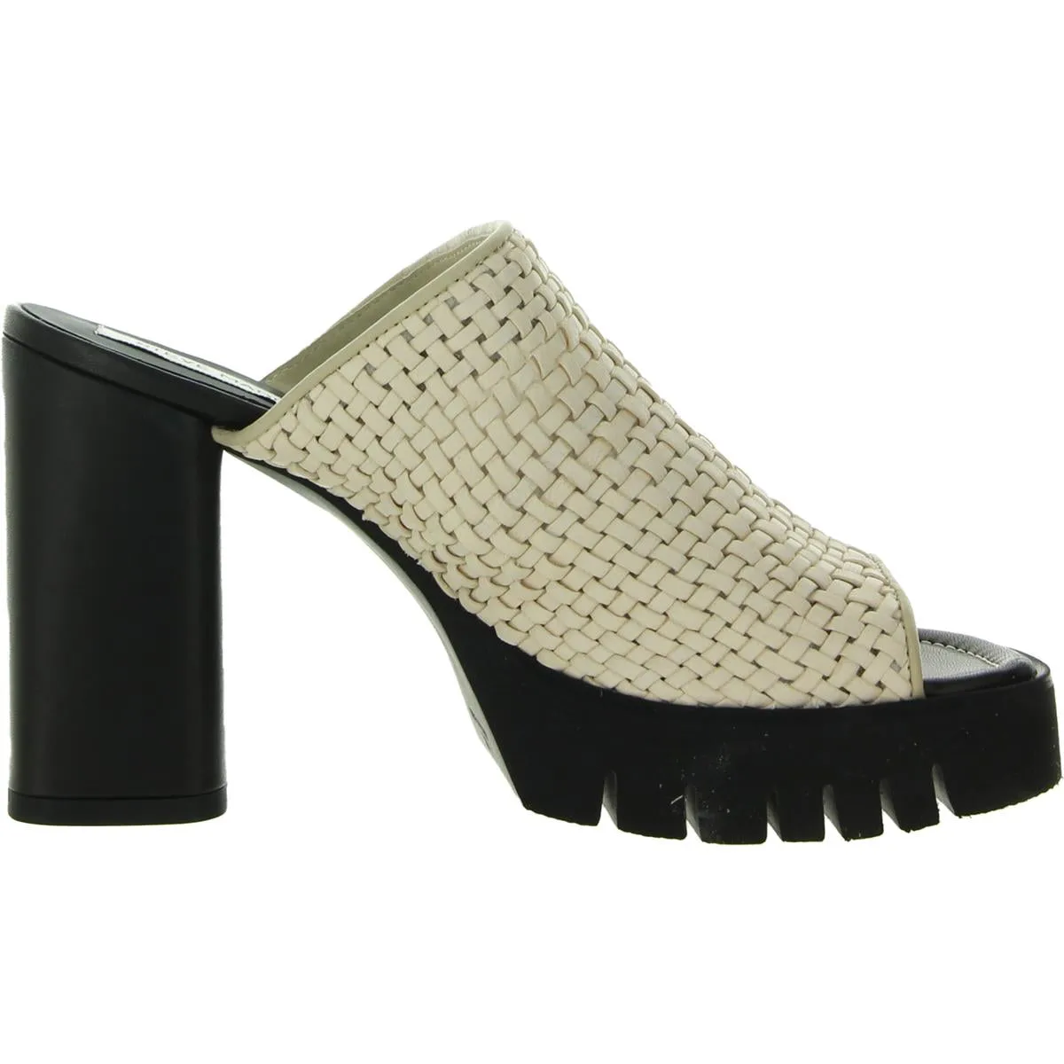 Steve Madden Womens Fayth Leather Slip-On Mule Sandals