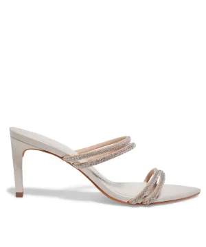 Tamanco Santa Lolla Off White Strass