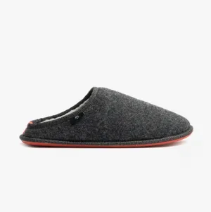 Ted Baker SIMONN Mens Felt Mule Slippers Dark Grey