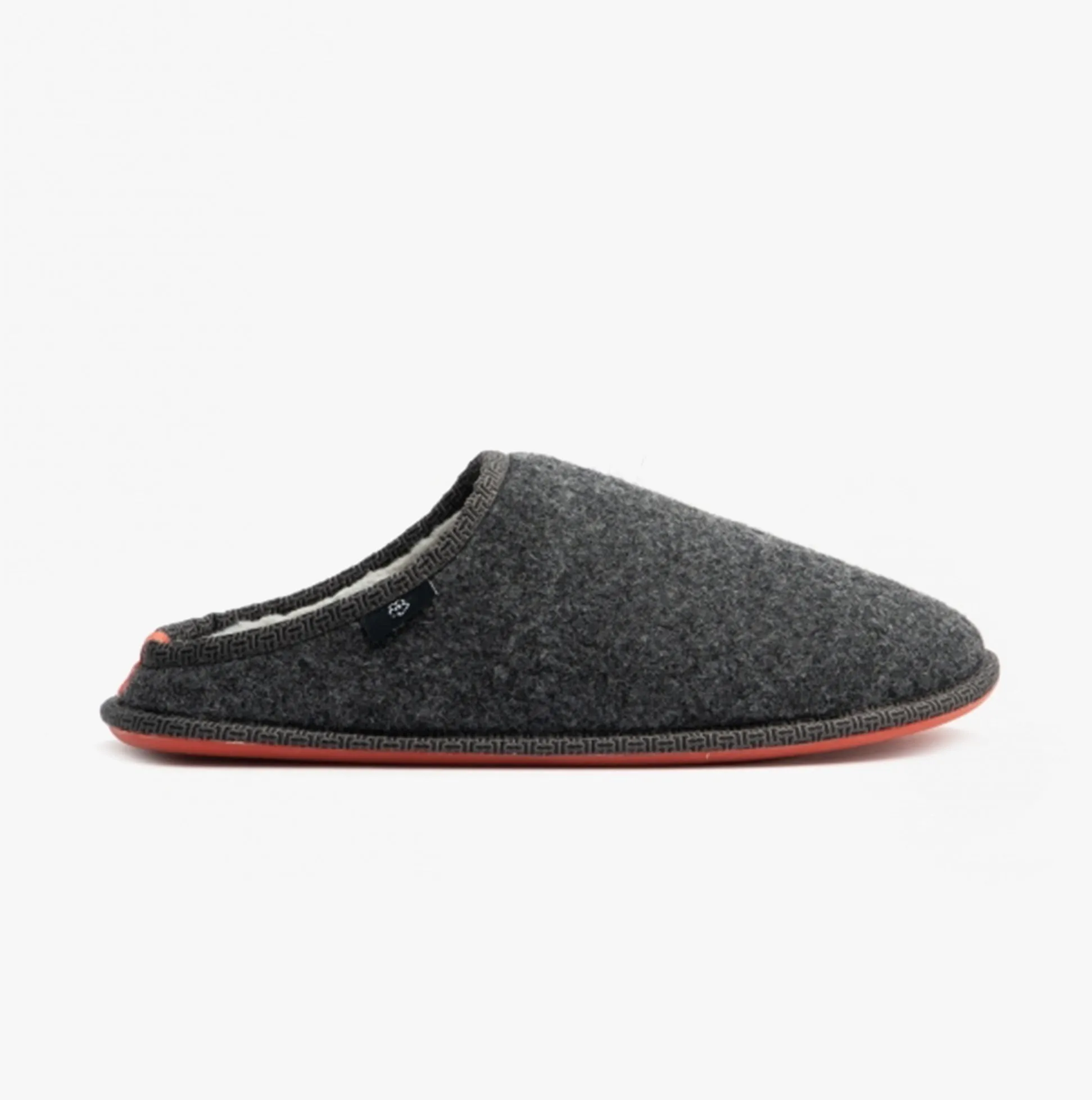 Ted Baker SIMONN Mens Felt Mule Slippers Dark Grey