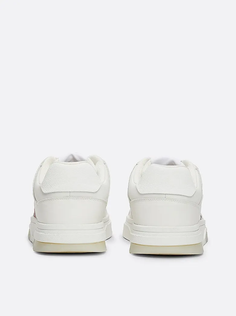THE BROOKLYN LEATHER Trainers Mens Ecru