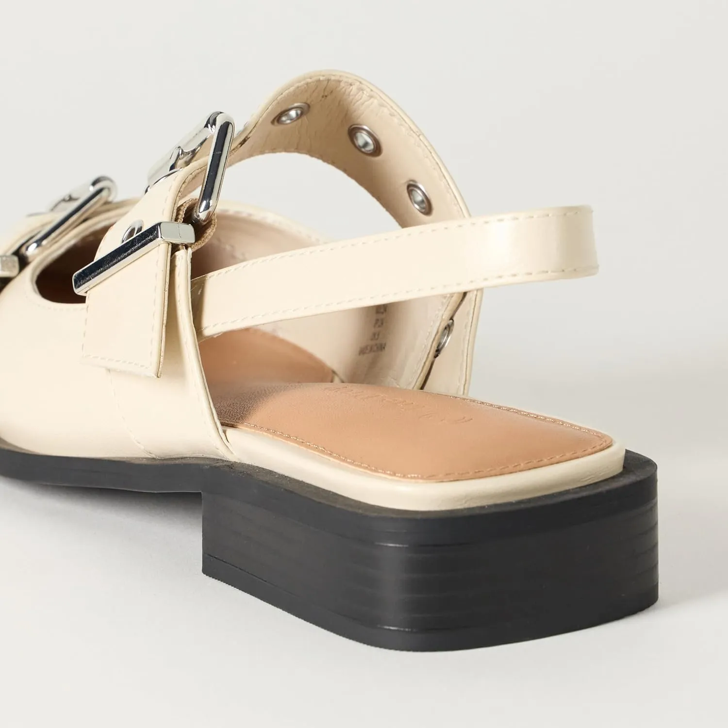 The Drop Women's Evie Moto Pointed Toe Flat