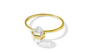 Tiny Calm Crystal Ring