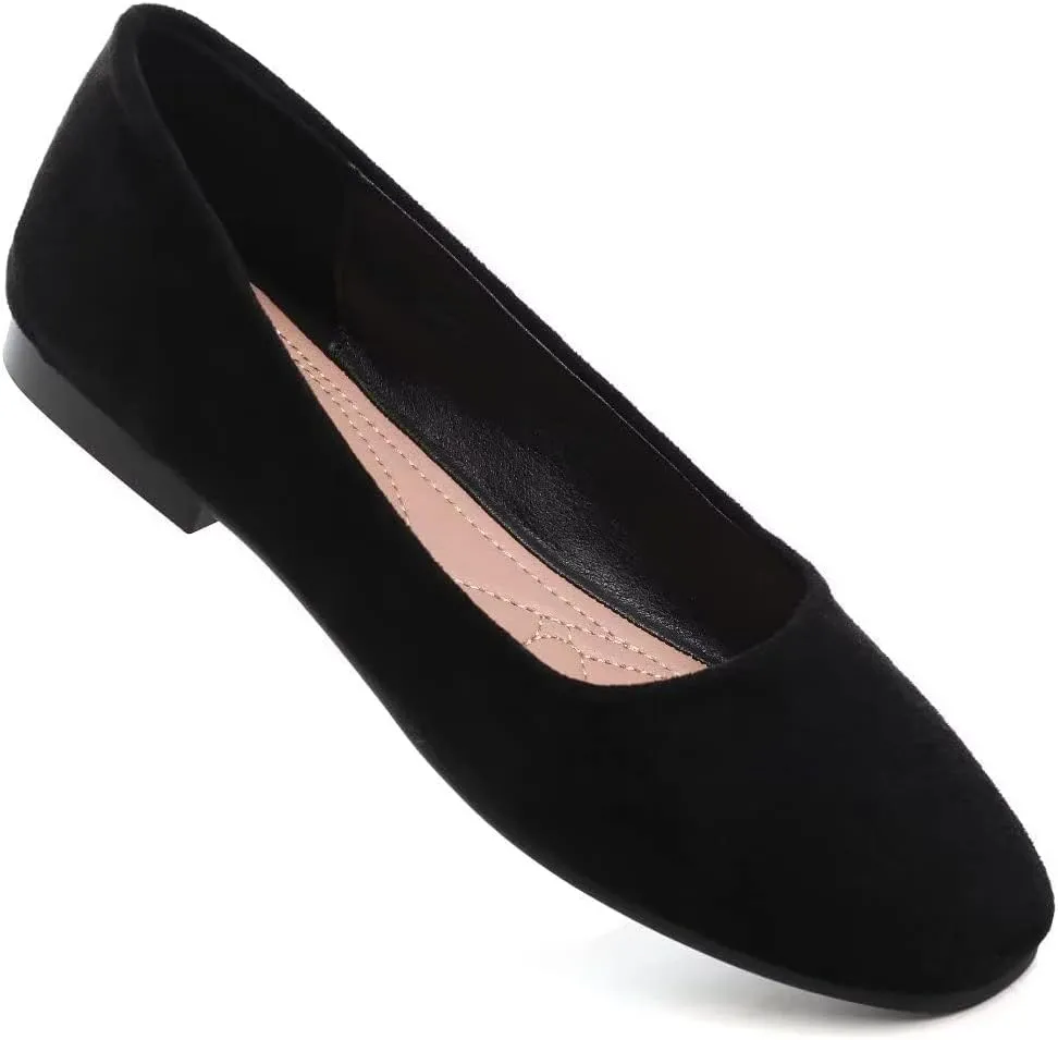 TN TANGNEST Slduv7 Women's Fashion Ballet Flats Pointed Comfortable Slip on Flat Dress Shoes