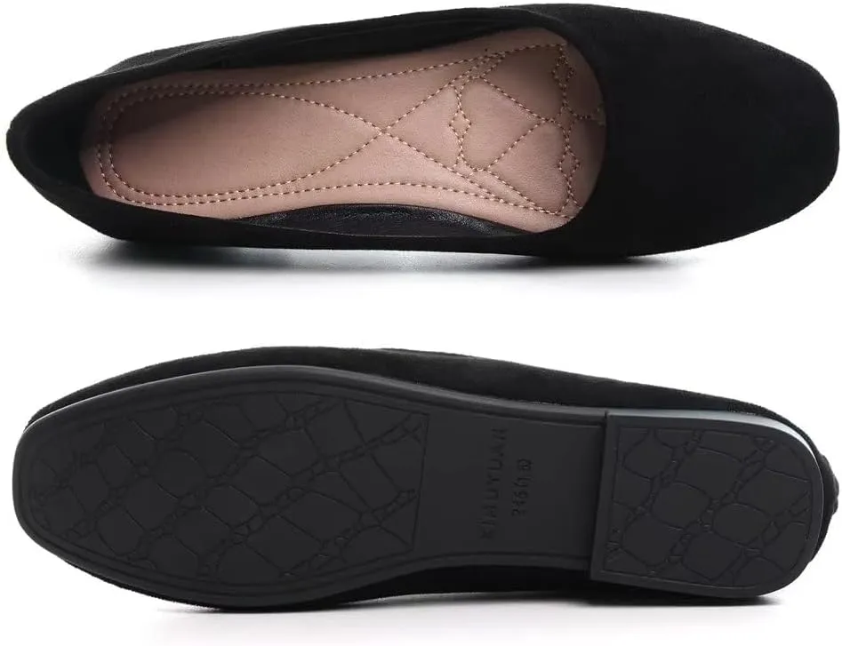 TN TANGNEST Slduv7 Women's Fashion Ballet Flats Pointed Comfortable Slip on Flat Dress Shoes