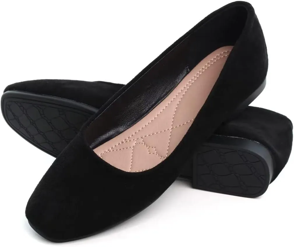 TN TANGNEST Slduv7 Women's Fashion Ballet Flats Pointed Comfortable Slip on Flat Dress Shoes