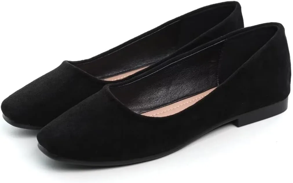 TN TANGNEST Slduv7 Women's Fashion Ballet Flats Pointed Comfortable Slip on Flat Dress Shoes