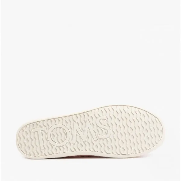 TOMS SAGE Womens Cotton Boucle Mule Slippers Pink
