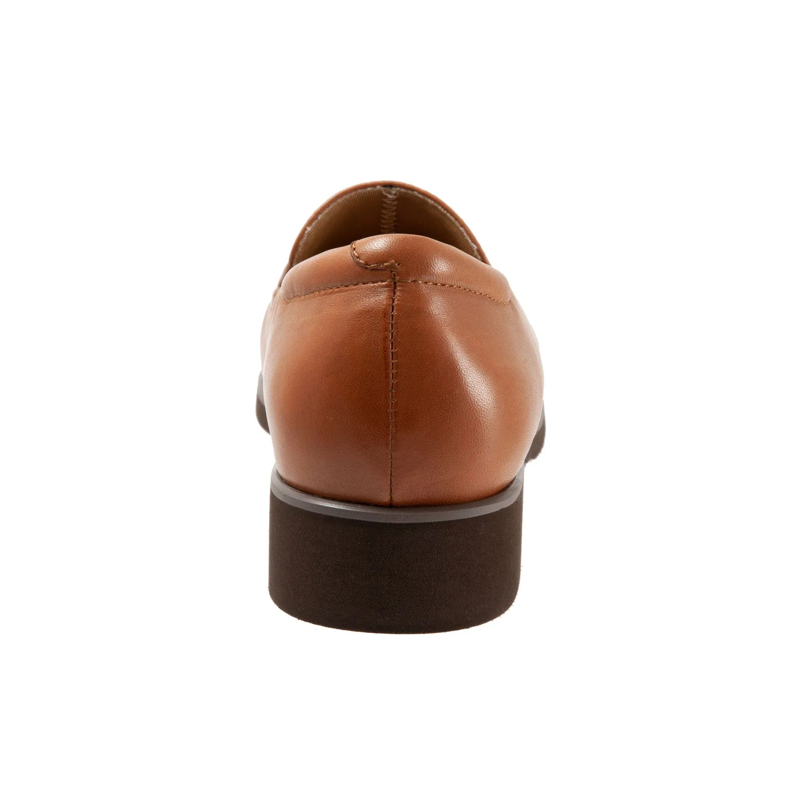 Trotters Jaiden T2058-215 Womens Brown Leather Loafer Flats Shoes