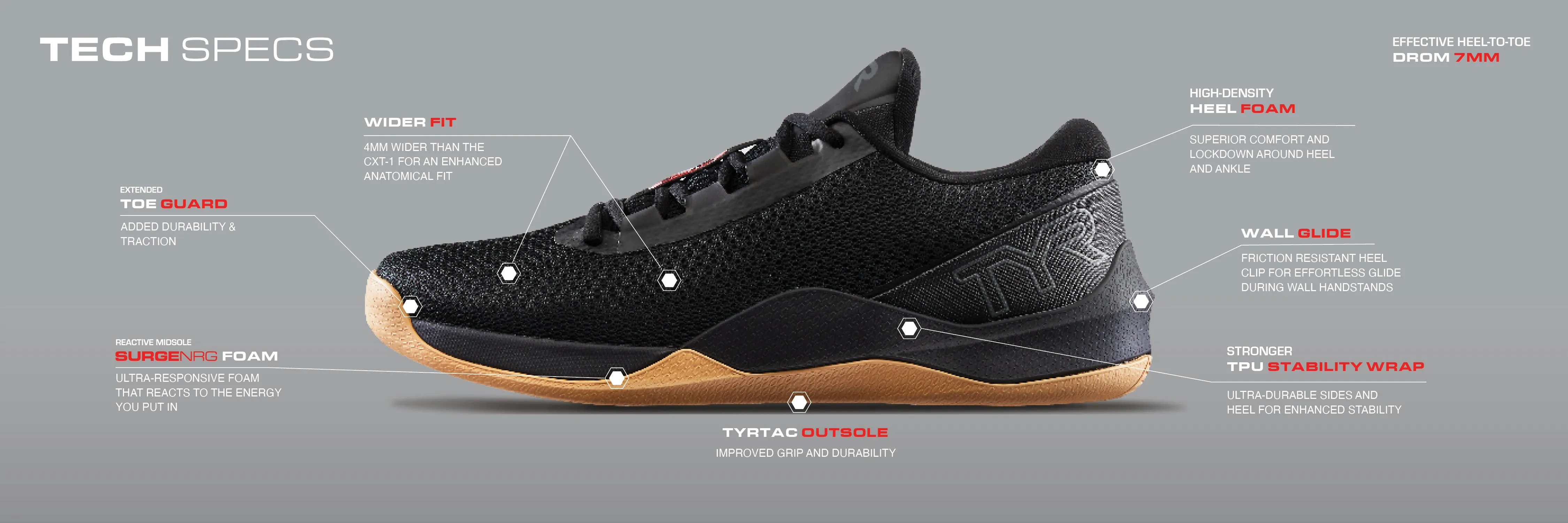 TYR Women's CXT-2 Trainer - Black/Gum