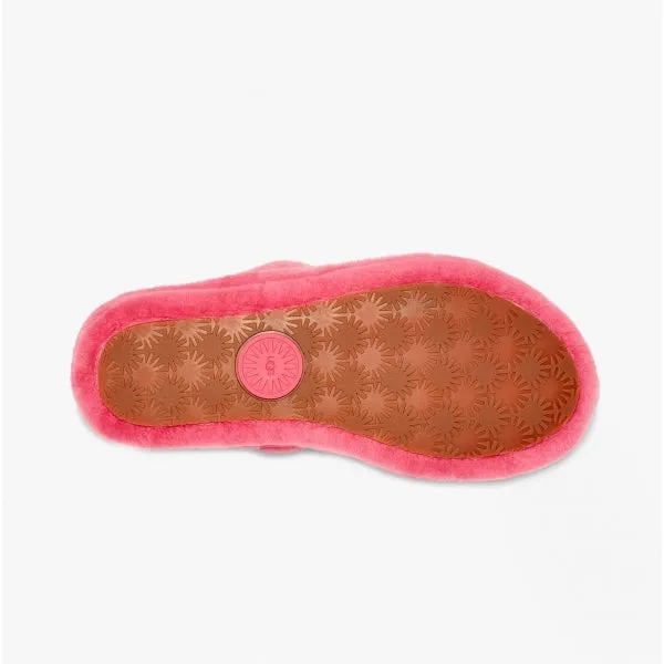 UGG OH YEAH Womens Sheepskin Slingback Slippers Strawberry Sorbet