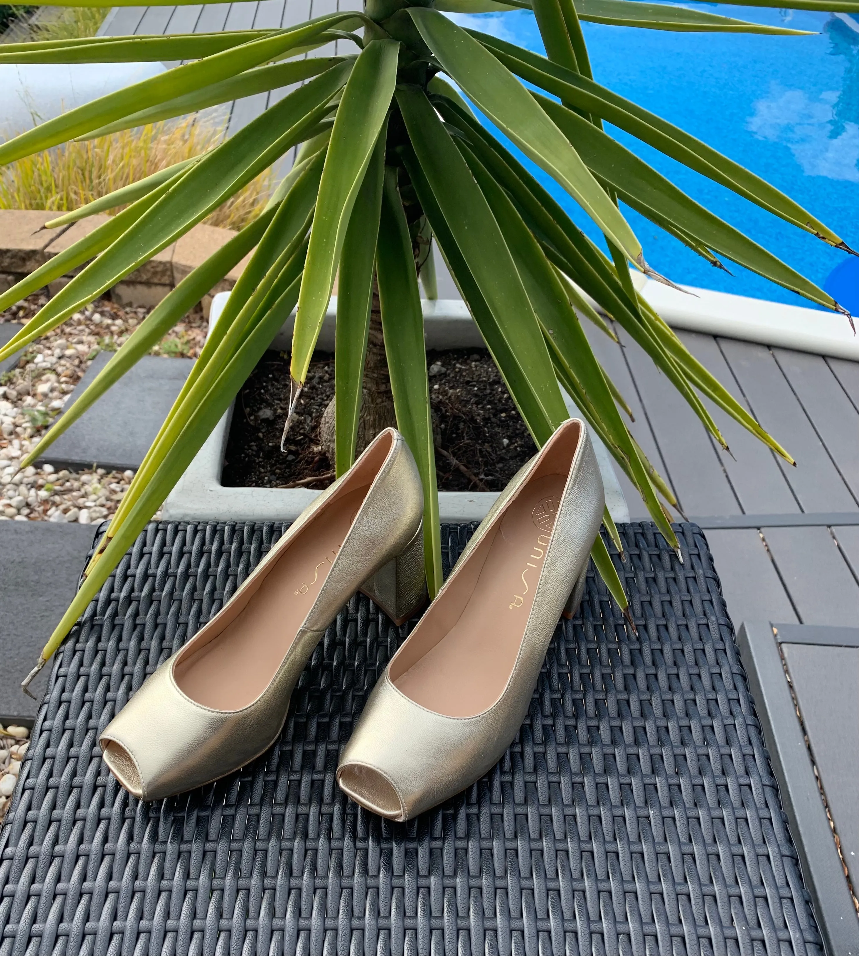 Unisa Light Metal Heel Nedra Lmt Platino