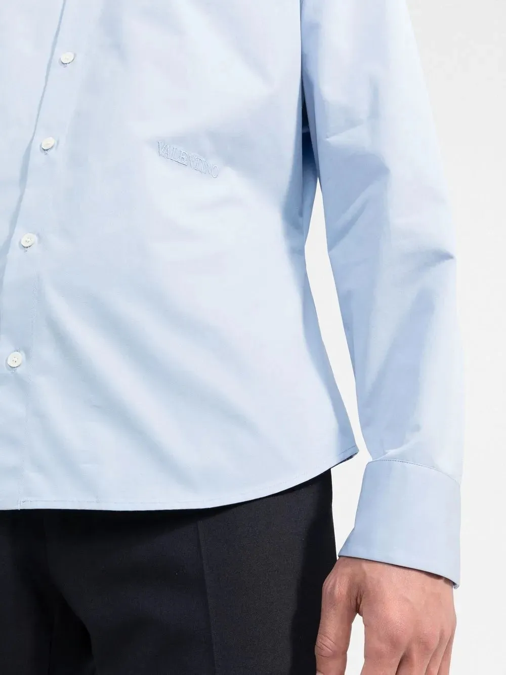 Valentino Long-Sleeve Cotton Shirt