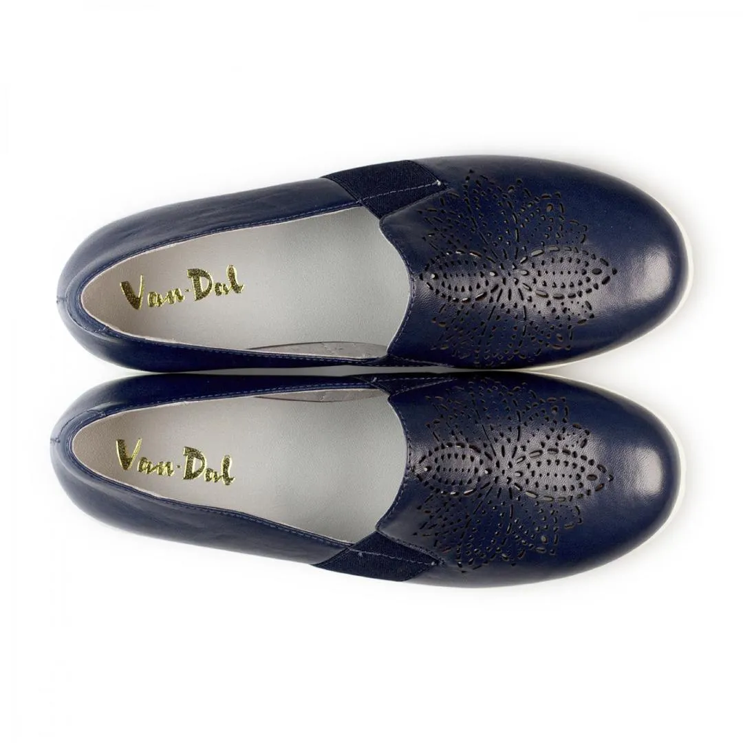 Van Dal 'Wilby' Slip On Trainers - Midnight Leather