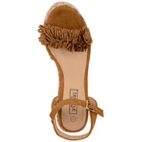 Wedge fringe sandal