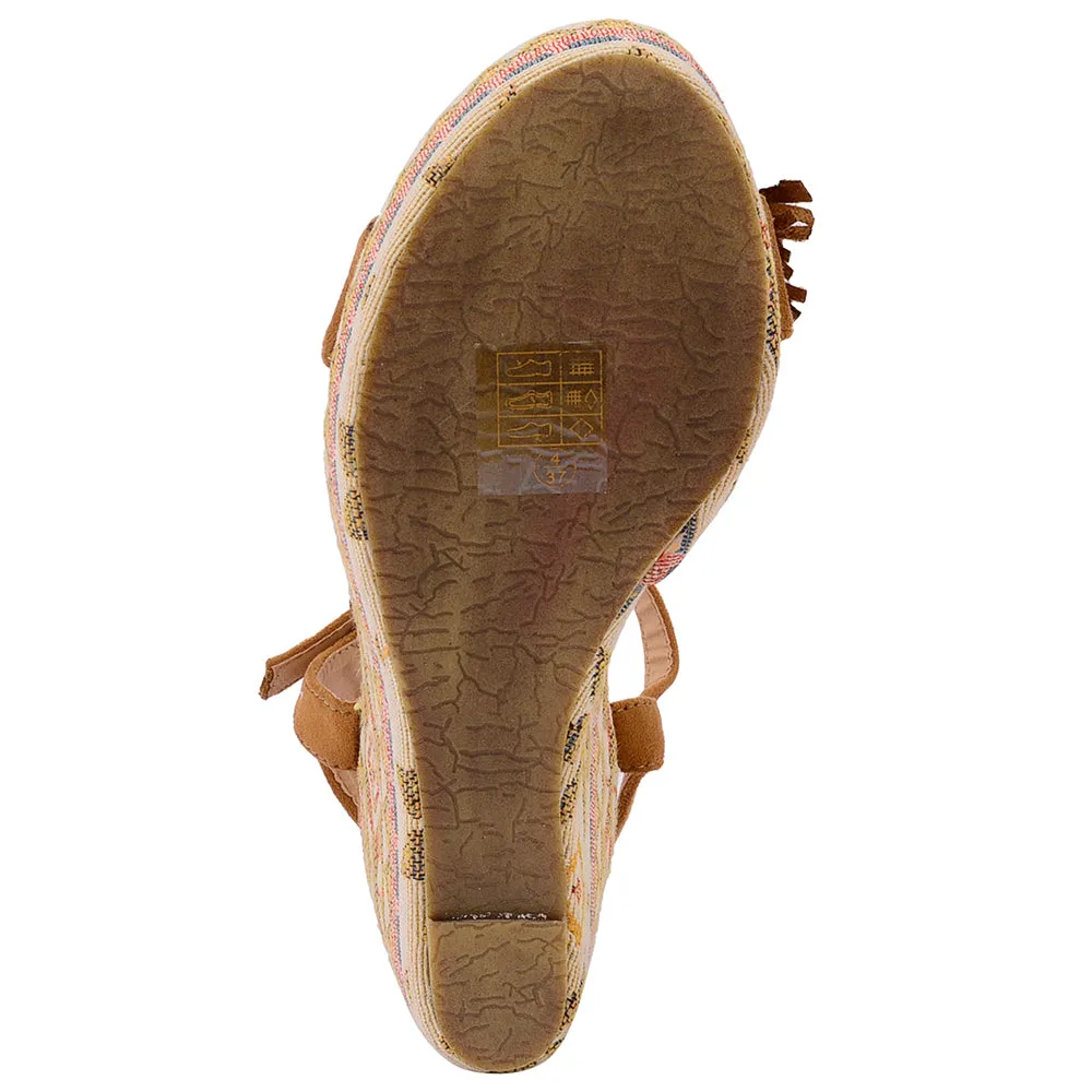 Wedge fringe sandal