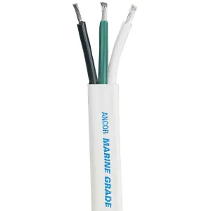 White Triplex Cable - 14/3 AWG - Flat - 250'
