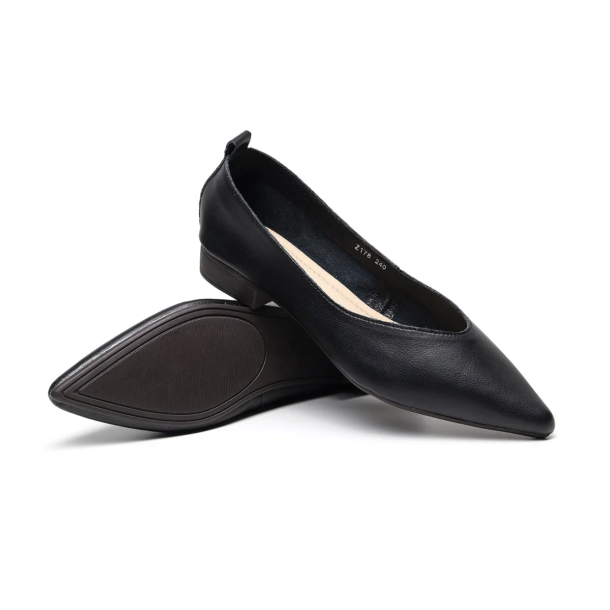 WOMEN POINTED FLAT 4366