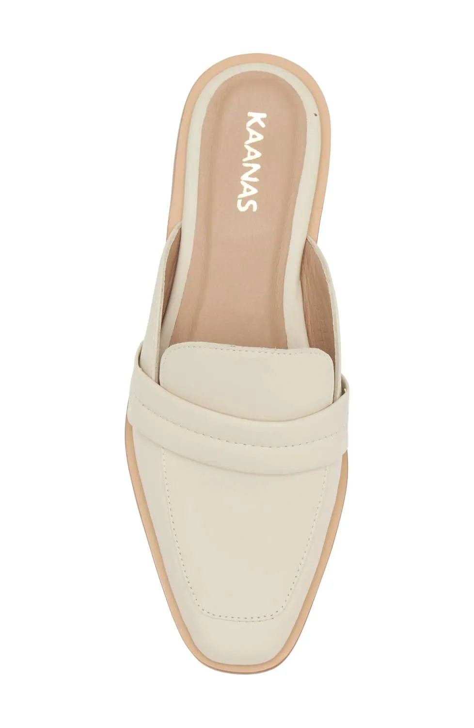 Women's Congo Square Toe Mule In Off White