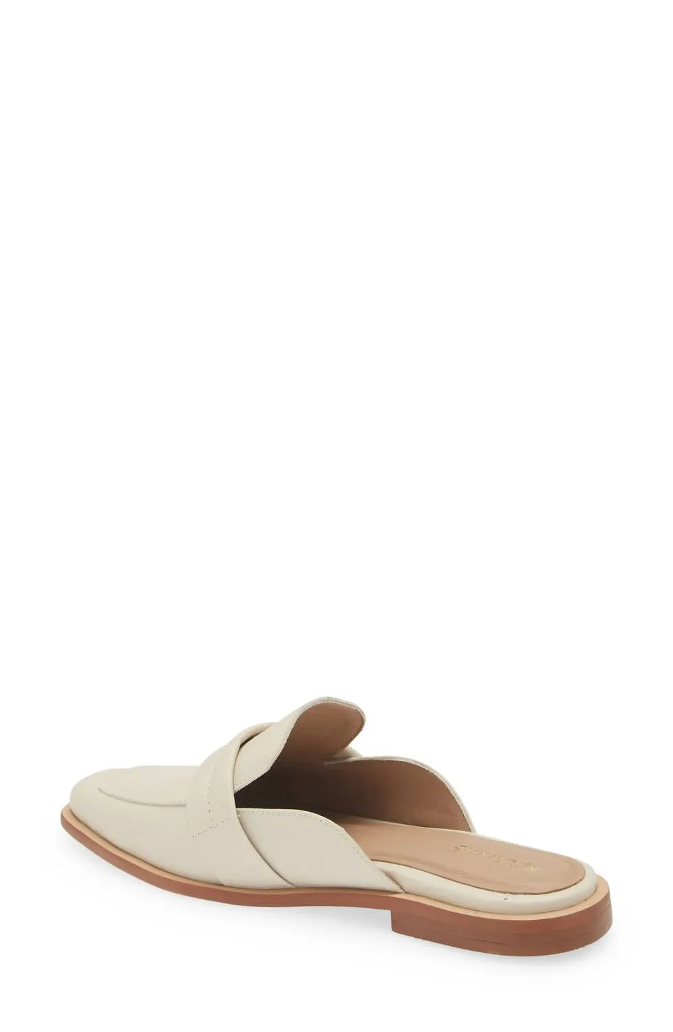 Women's Congo Square Toe Mule In Off White