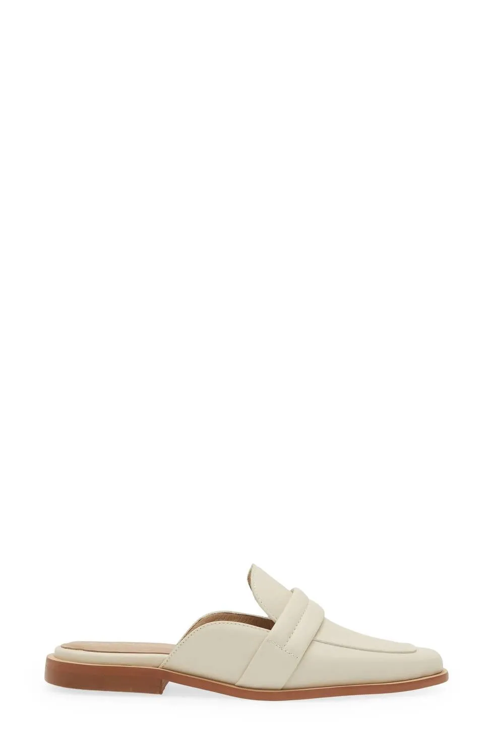 Women's Congo Square Toe Mule In Off White