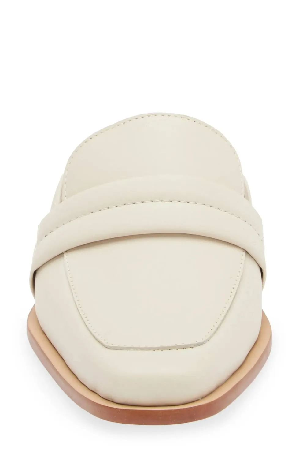 Women's Congo Square Toe Mule In Off White