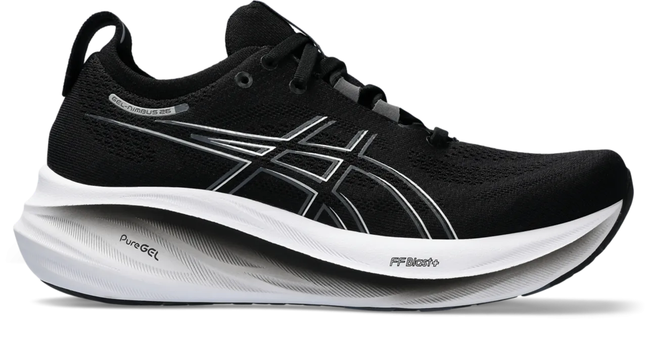 Women’s Gel-Nimbus 26 (001 - Black/Graphite Grey)