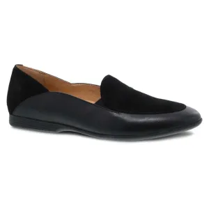 Women's Lace Black Glazed Kid Leather