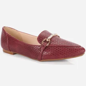 Women's "IRA" Pointed Toe Slip On Flat Pumps