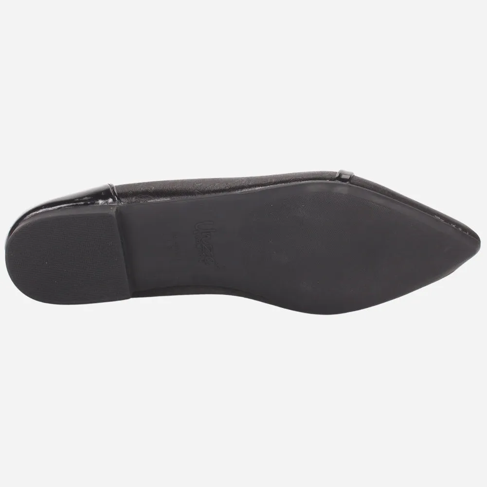 Women's "PARTIA" Pointed Toe Slip On Flat Pumps
