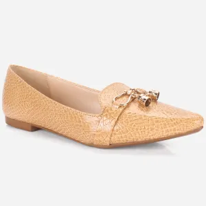 Women's "POLLI" Pointed Toe Slip On Flat Pumps