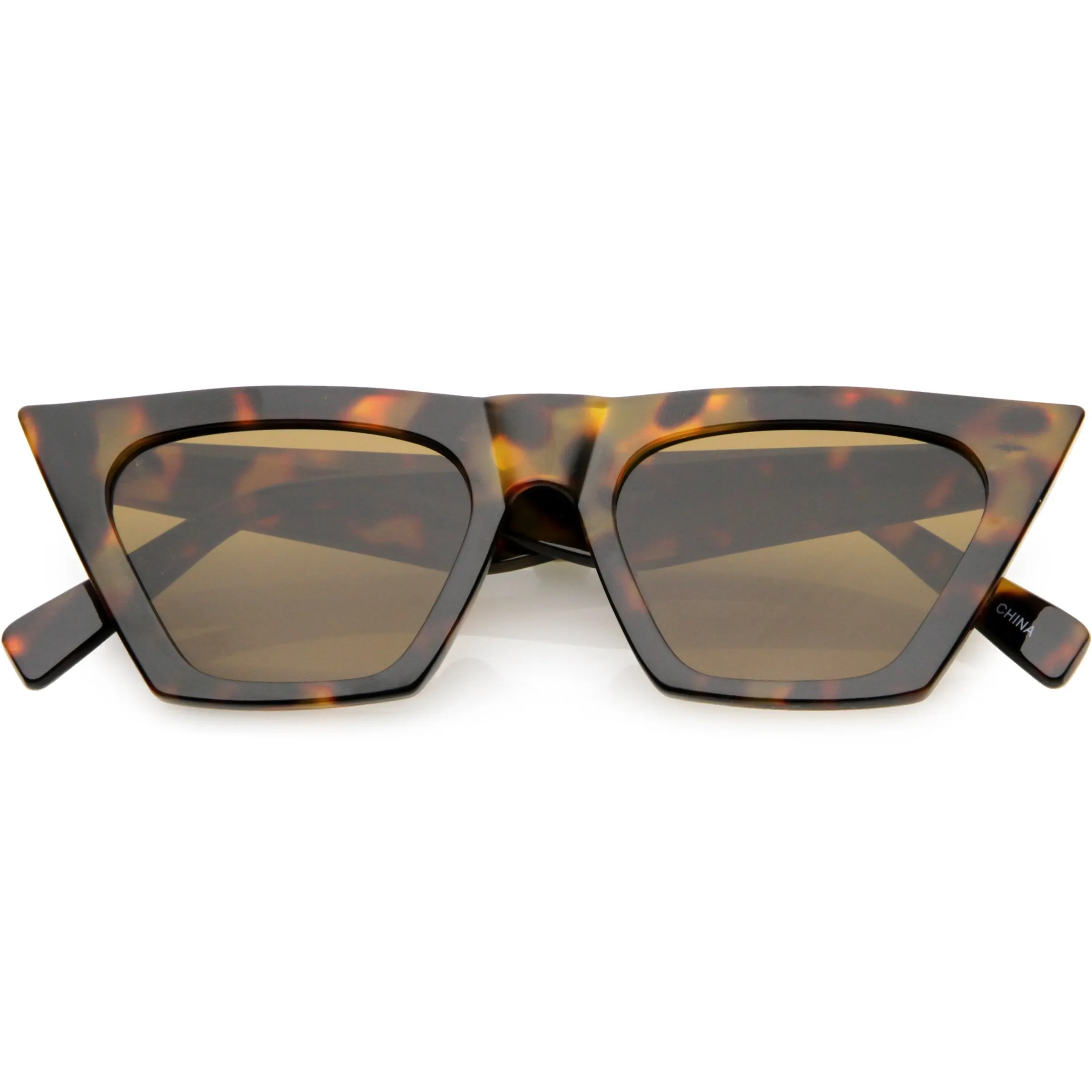 Women's Retro Oversize Wide Pointed Cat Eye Sunglasses C921