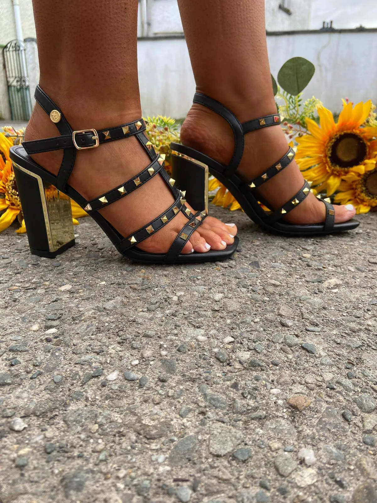 XTI 141428 Ladies Sandal-BLACK