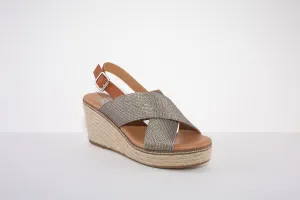 XTI 42366 HIGH WEDGE SANDAL - BRONZE
