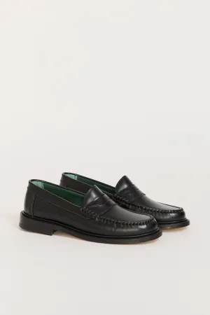 Yardee Mocassin Loafer Black Polido Leather